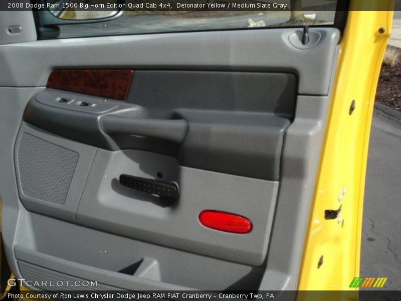 Detonator Yellow / Medium Slate Gray 2008 Dodge Ram 1500 Big Horn Edition Quad Cab 4x4