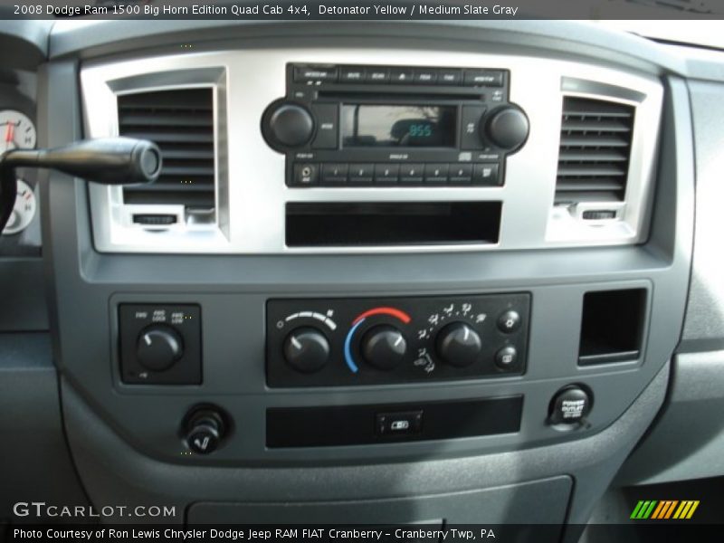 Detonator Yellow / Medium Slate Gray 2008 Dodge Ram 1500 Big Horn Edition Quad Cab 4x4