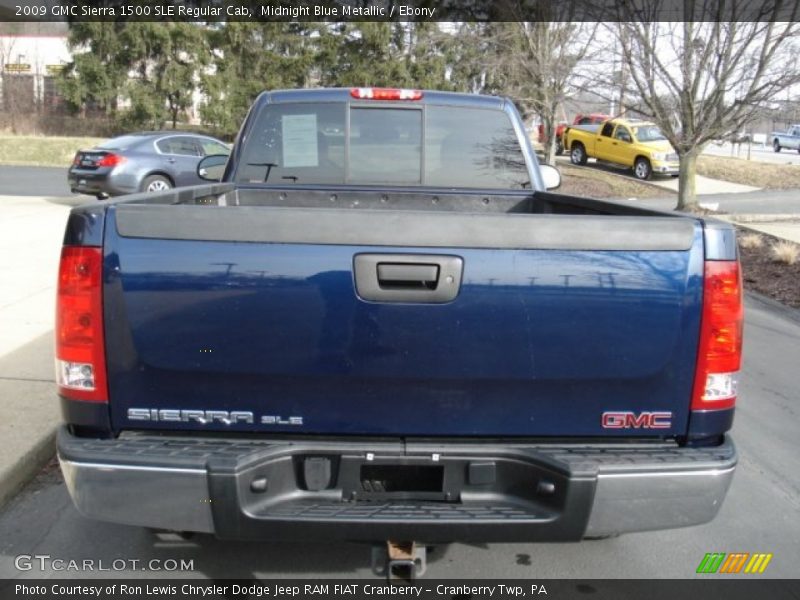 Midnight Blue Metallic / Ebony 2009 GMC Sierra 1500 SLE Regular Cab