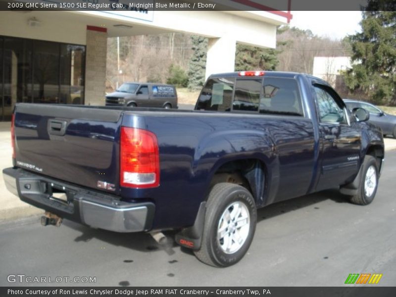 Midnight Blue Metallic / Ebony 2009 GMC Sierra 1500 SLE Regular Cab