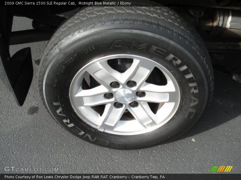 Midnight Blue Metallic / Ebony 2009 GMC Sierra 1500 SLE Regular Cab