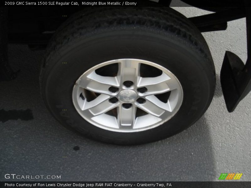Midnight Blue Metallic / Ebony 2009 GMC Sierra 1500 SLE Regular Cab