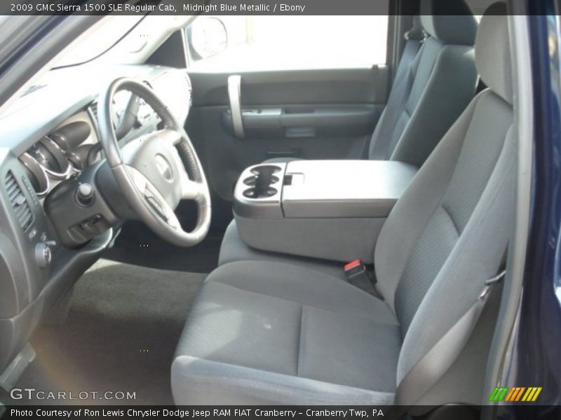 Midnight Blue Metallic / Ebony 2009 GMC Sierra 1500 SLE Regular Cab