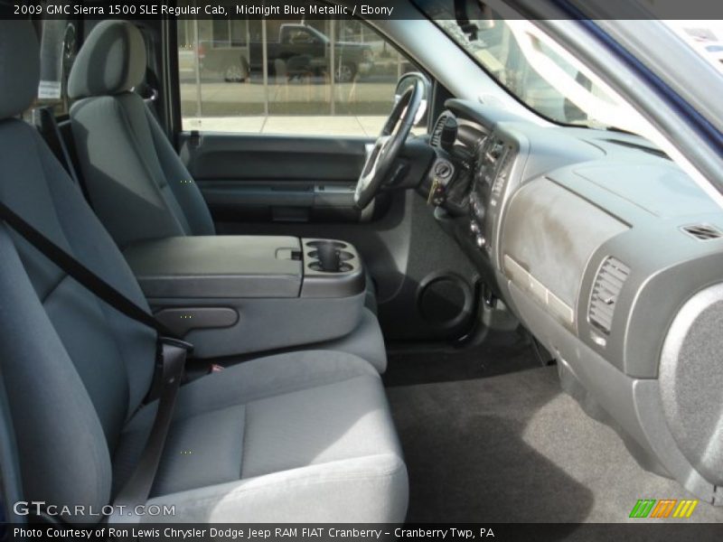 Midnight Blue Metallic / Ebony 2009 GMC Sierra 1500 SLE Regular Cab