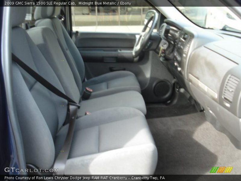 Midnight Blue Metallic / Ebony 2009 GMC Sierra 1500 SLE Regular Cab