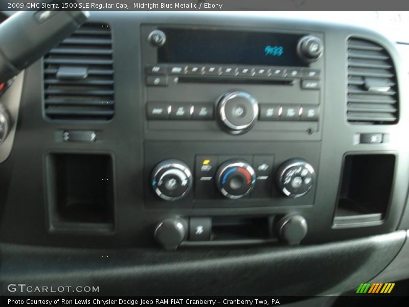 Midnight Blue Metallic / Ebony 2009 GMC Sierra 1500 SLE Regular Cab