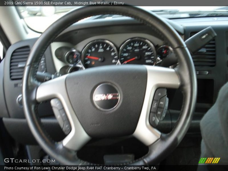 Midnight Blue Metallic / Ebony 2009 GMC Sierra 1500 SLE Regular Cab