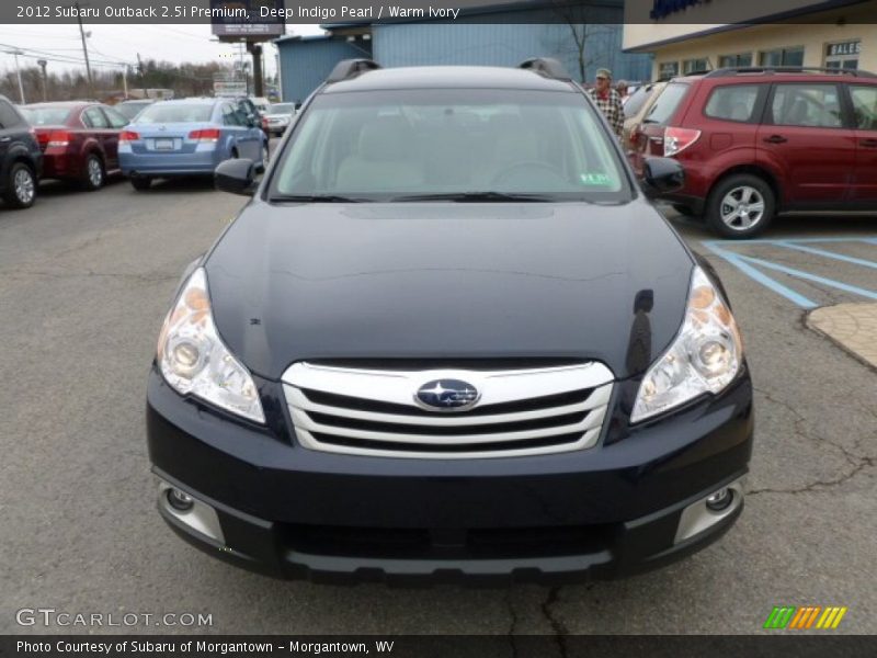 Deep Indigo Pearl / Warm Ivory 2012 Subaru Outback 2.5i Premium