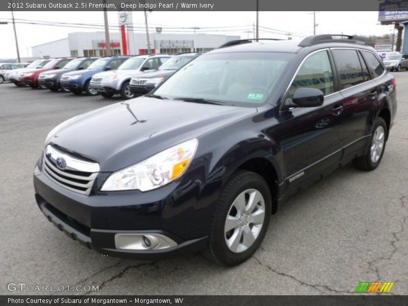Deep Indigo Pearl / Warm Ivory 2012 Subaru Outback 2.5i Premium