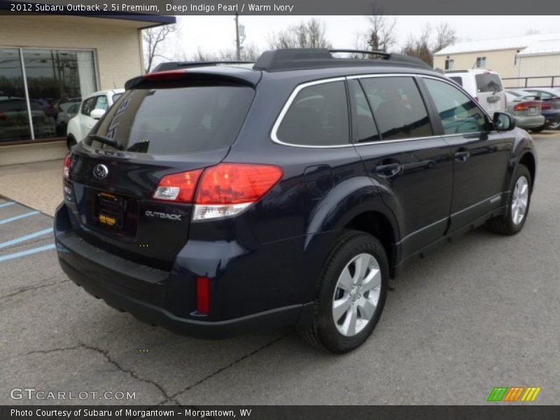 Deep Indigo Pearl / Warm Ivory 2012 Subaru Outback 2.5i Premium