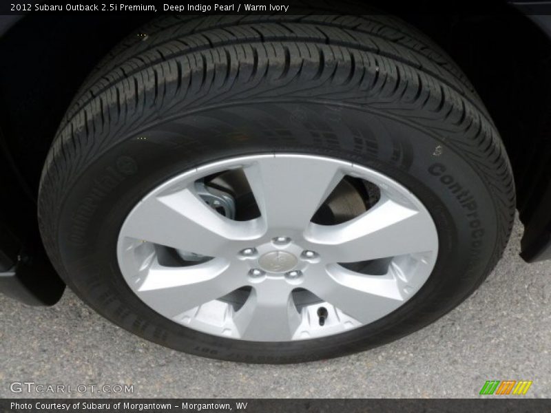 Deep Indigo Pearl / Warm Ivory 2012 Subaru Outback 2.5i Premium