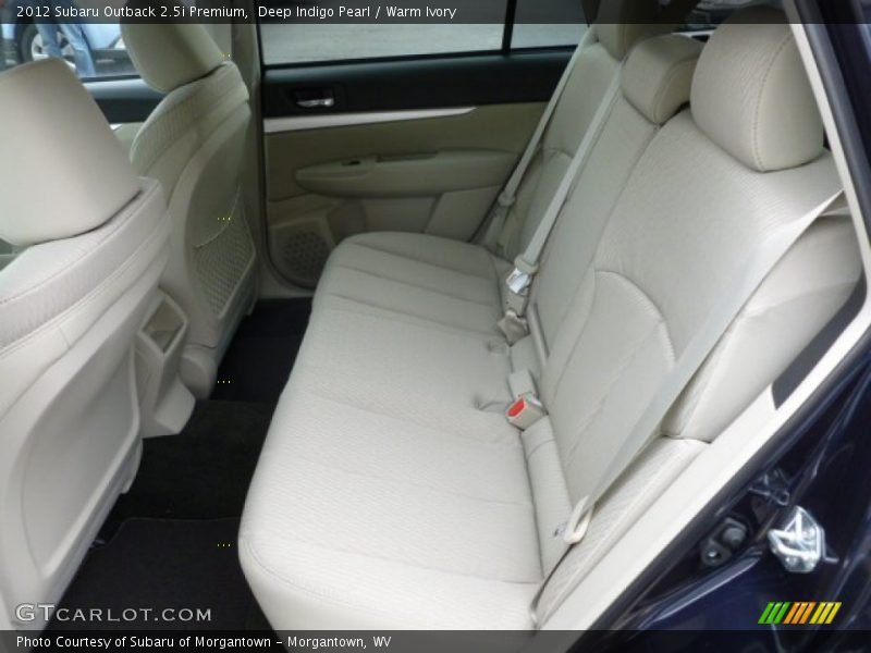 Deep Indigo Pearl / Warm Ivory 2012 Subaru Outback 2.5i Premium
