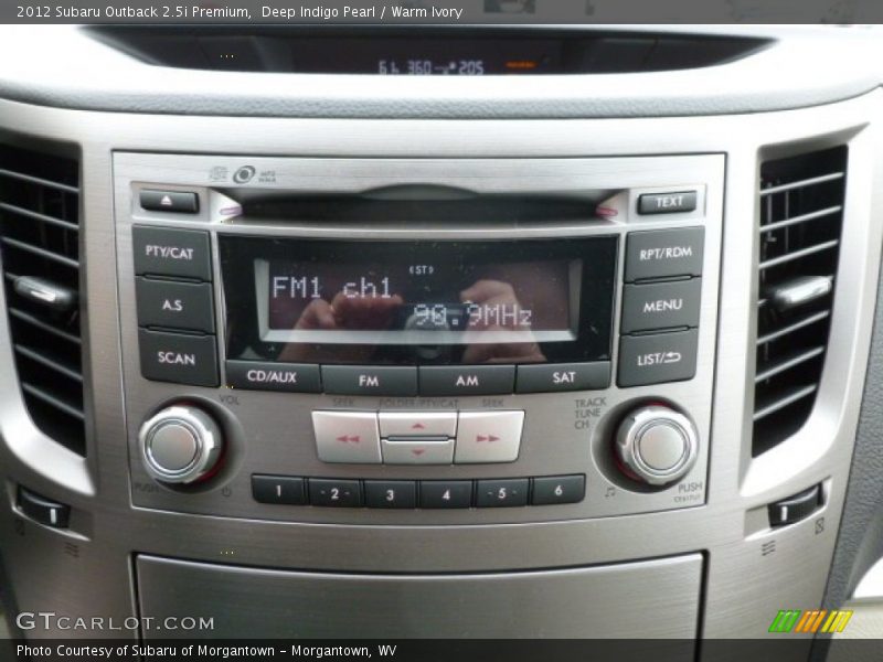 Deep Indigo Pearl / Warm Ivory 2012 Subaru Outback 2.5i Premium