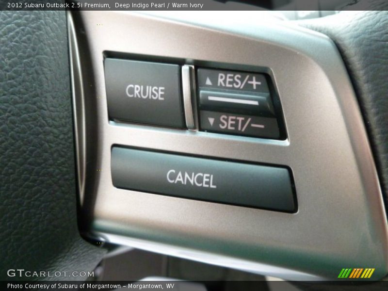 Deep Indigo Pearl / Warm Ivory 2012 Subaru Outback 2.5i Premium