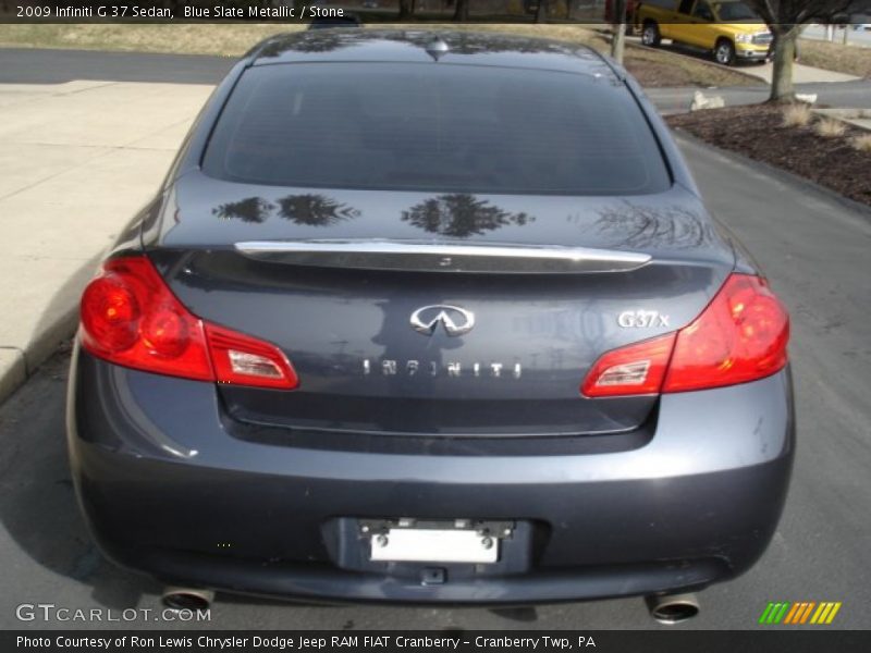 Blue Slate Metallic / Stone 2009 Infiniti G 37 Sedan
