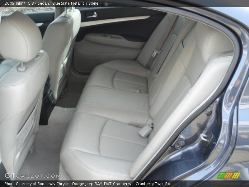 Blue Slate Metallic / Stone 2009 Infiniti G 37 Sedan