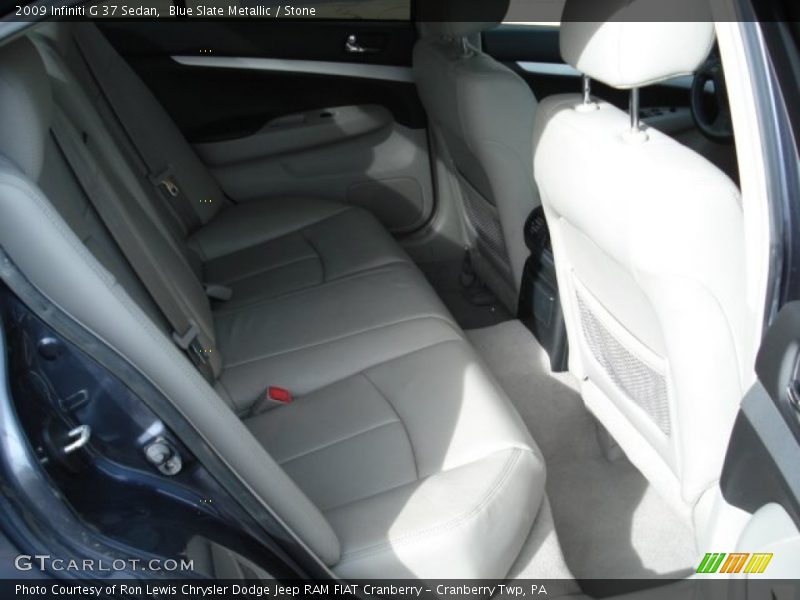 Blue Slate Metallic / Stone 2009 Infiniti G 37 Sedan