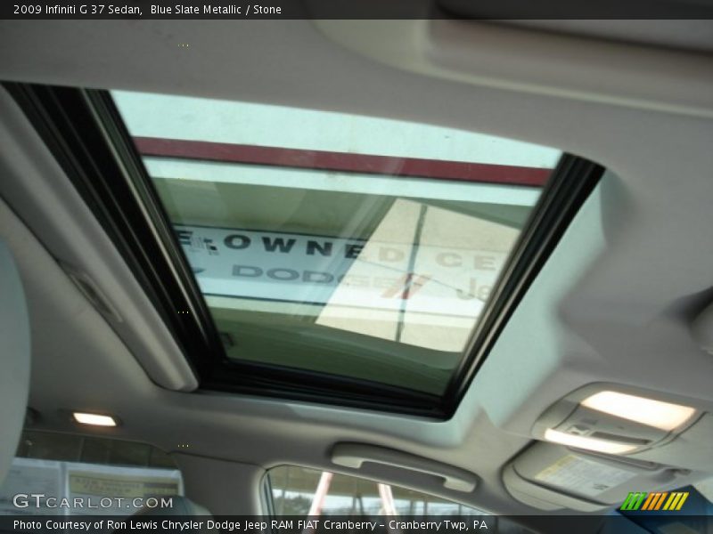 Blue Slate Metallic / Stone 2009 Infiniti G 37 Sedan
