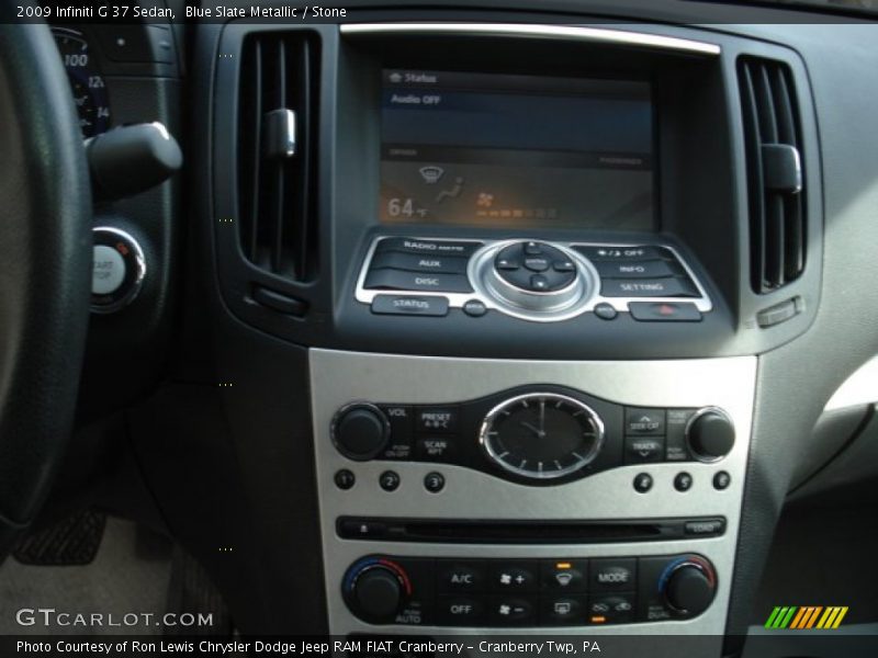 Blue Slate Metallic / Stone 2009 Infiniti G 37 Sedan