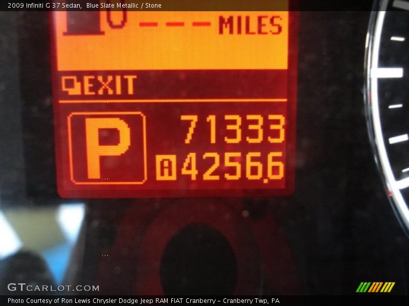 Blue Slate Metallic / Stone 2009 Infiniti G 37 Sedan