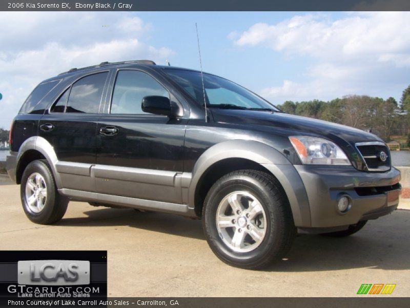 Ebony Black / Gray 2006 Kia Sorento EX