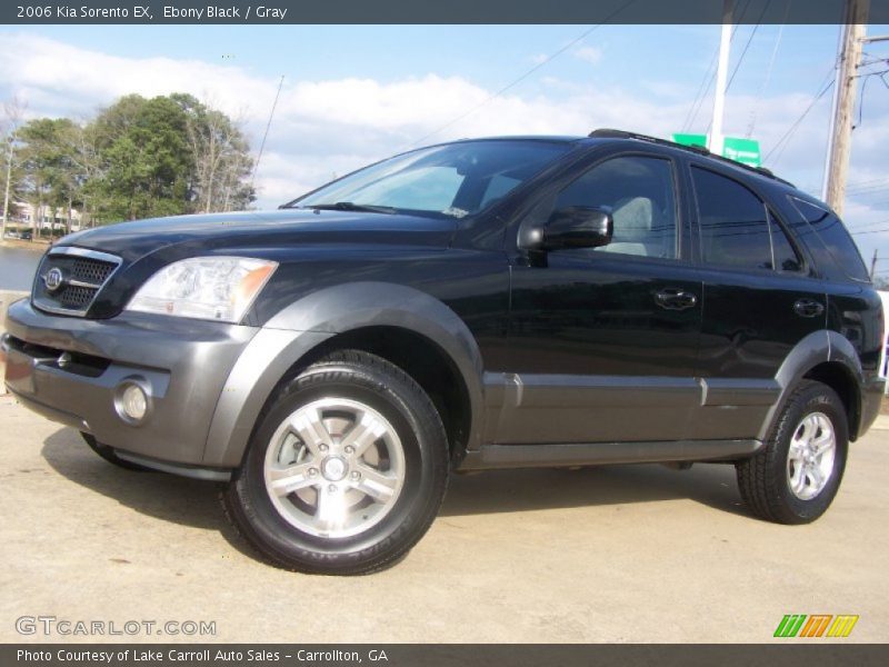 Ebony Black / Gray 2006 Kia Sorento EX