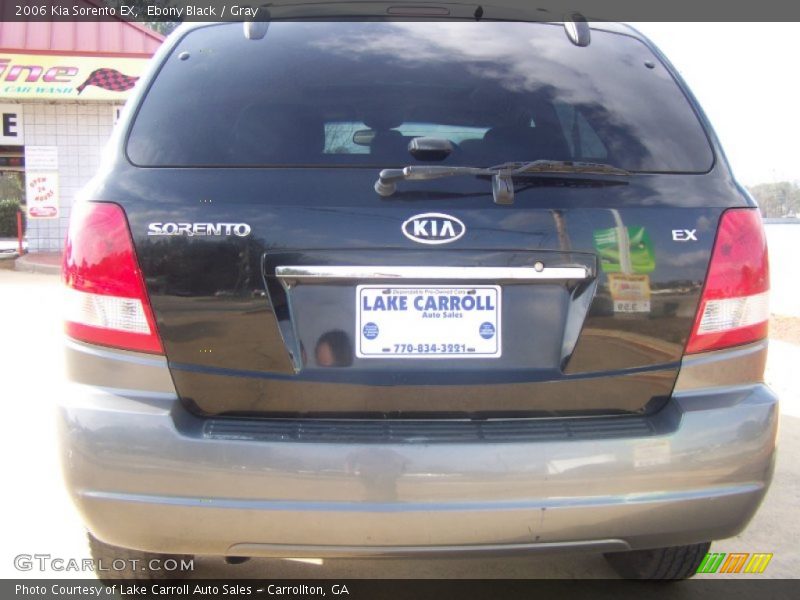 Ebony Black / Gray 2006 Kia Sorento EX