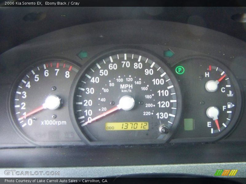 Ebony Black / Gray 2006 Kia Sorento EX