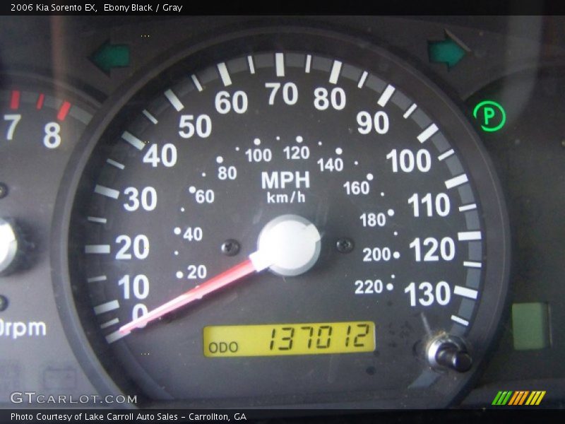 Ebony Black / Gray 2006 Kia Sorento EX