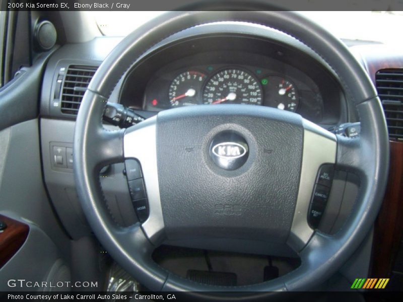 Ebony Black / Gray 2006 Kia Sorento EX