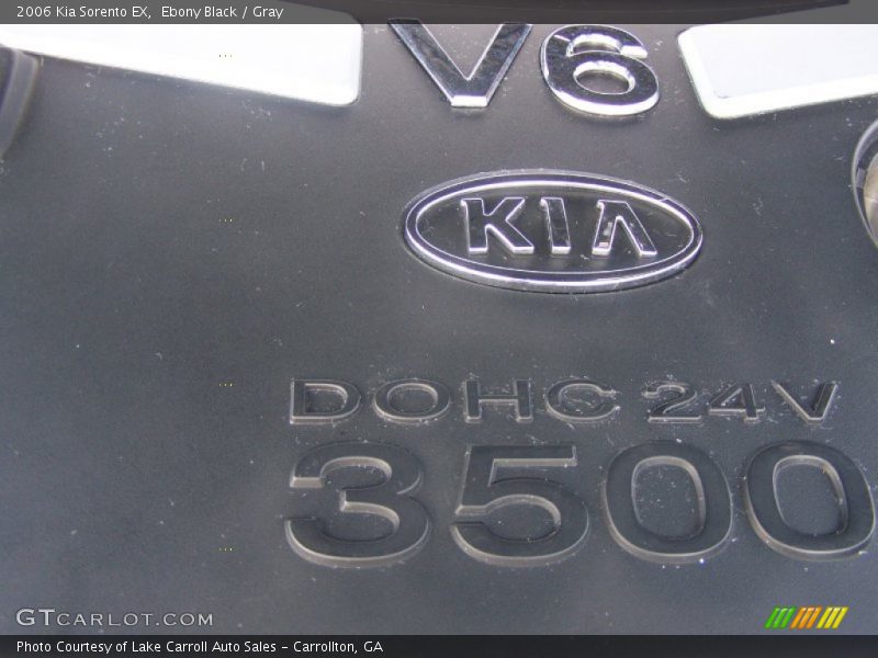 Ebony Black / Gray 2006 Kia Sorento EX