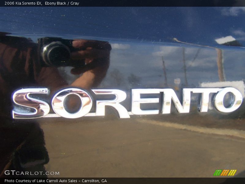 Ebony Black / Gray 2006 Kia Sorento EX