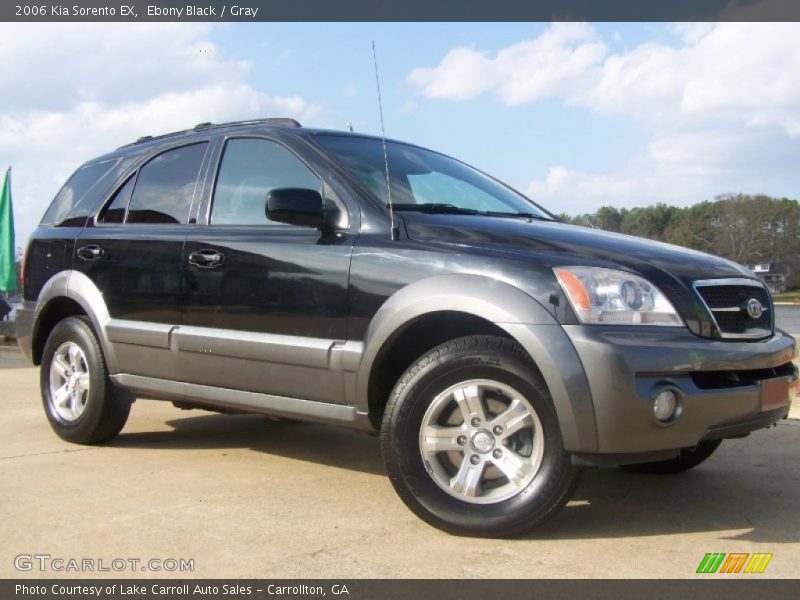 Ebony Black / Gray 2006 Kia Sorento EX