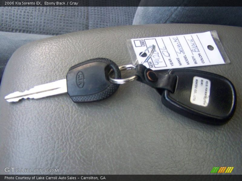 Ebony Black / Gray 2006 Kia Sorento EX