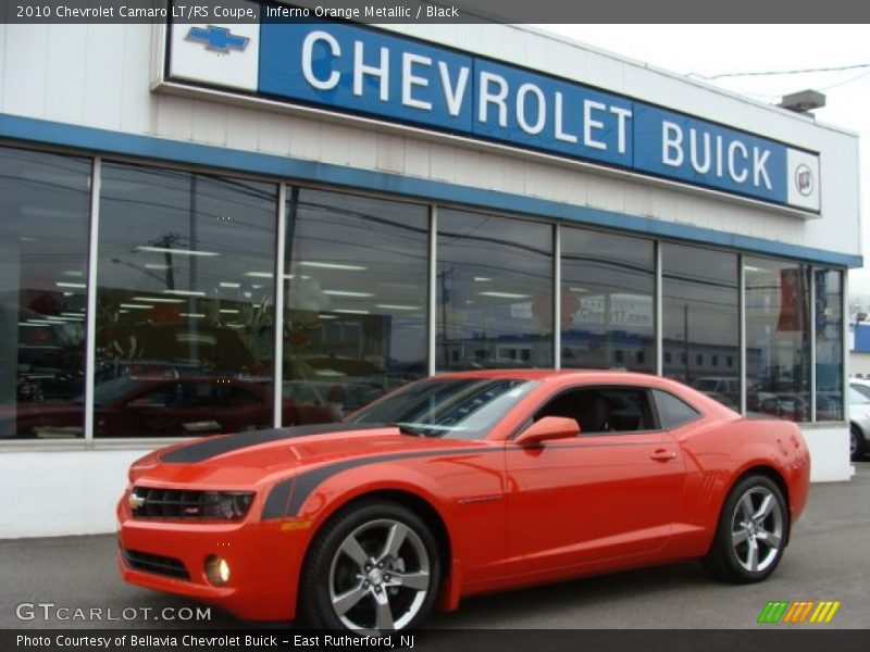 Inferno Orange Metallic / Black 2010 Chevrolet Camaro LT/RS Coupe