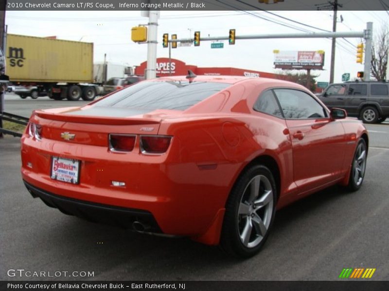 Inferno Orange Metallic / Black 2010 Chevrolet Camaro LT/RS Coupe