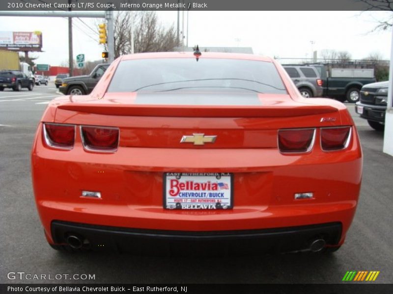 Inferno Orange Metallic / Black 2010 Chevrolet Camaro LT/RS Coupe