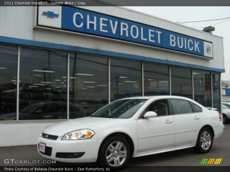 Summit White / Gray 2011 Chevrolet Impala LT