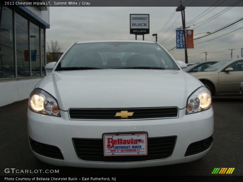 Summit White / Gray 2011 Chevrolet Impala LT