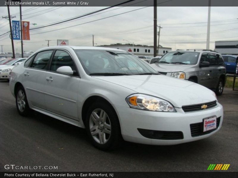 Summit White / Gray 2011 Chevrolet Impala LT