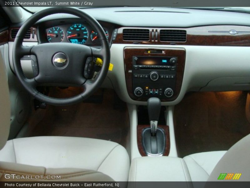 Summit White / Gray 2011 Chevrolet Impala LT