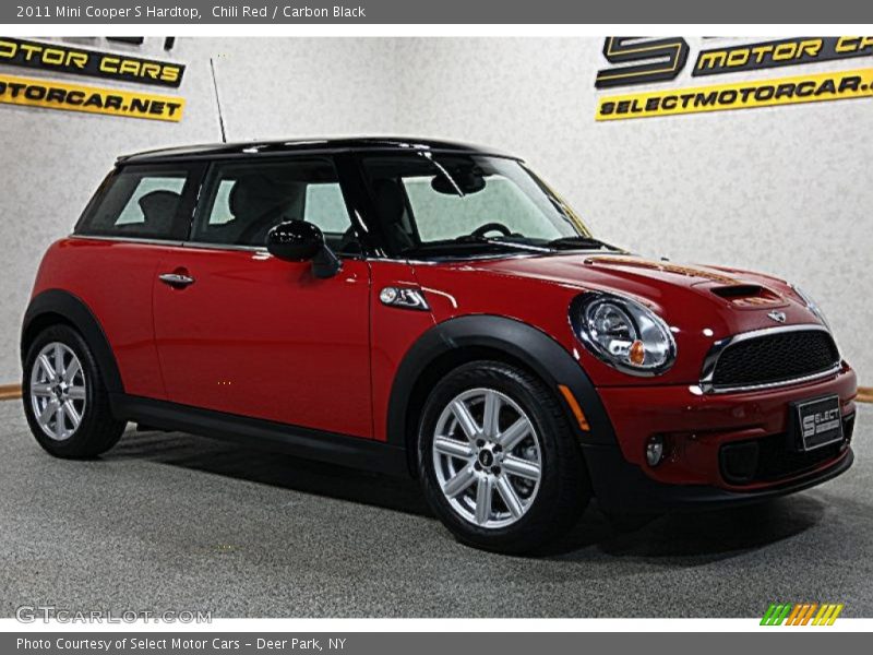 Chili Red / Carbon Black 2011 Mini Cooper S Hardtop