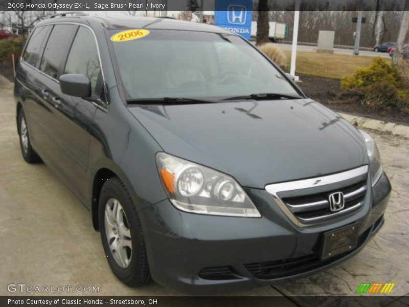Sage Brush Pearl / Ivory 2006 Honda Odyssey EX-L