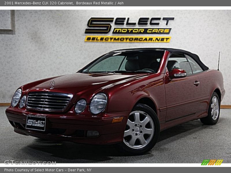 Bordeaux Red Metallic / Ash 2001 Mercedes-Benz CLK 320 Cabriolet