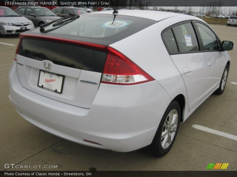 Spectrum White Pearl / Gray 2010 Honda Insight Hybrid EX