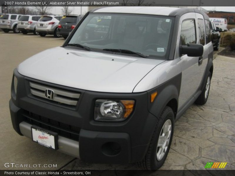 Alabaster Silver Metallic / Black/Titanium 2007 Honda Element LX