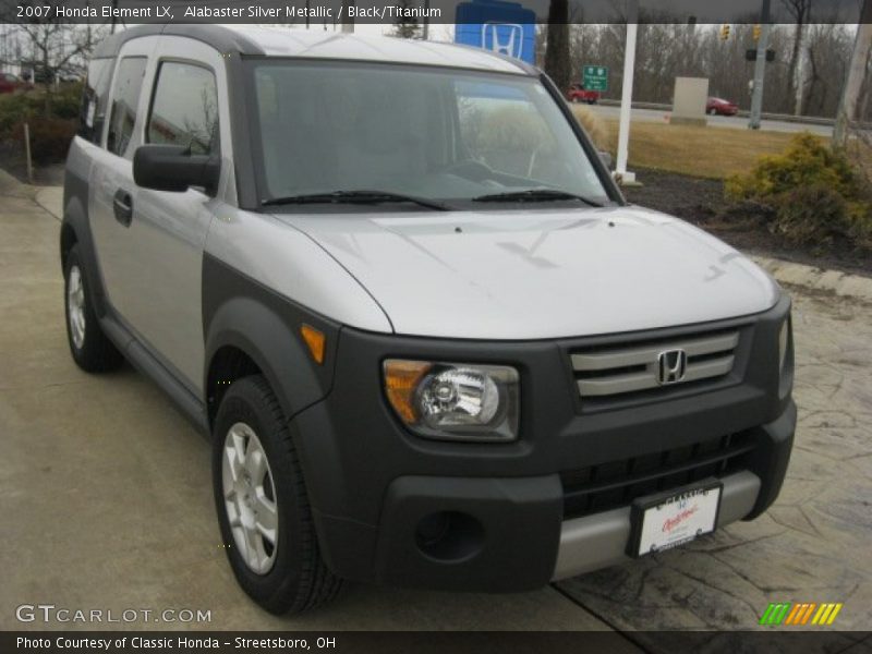 Alabaster Silver Metallic / Black/Titanium 2007 Honda Element LX