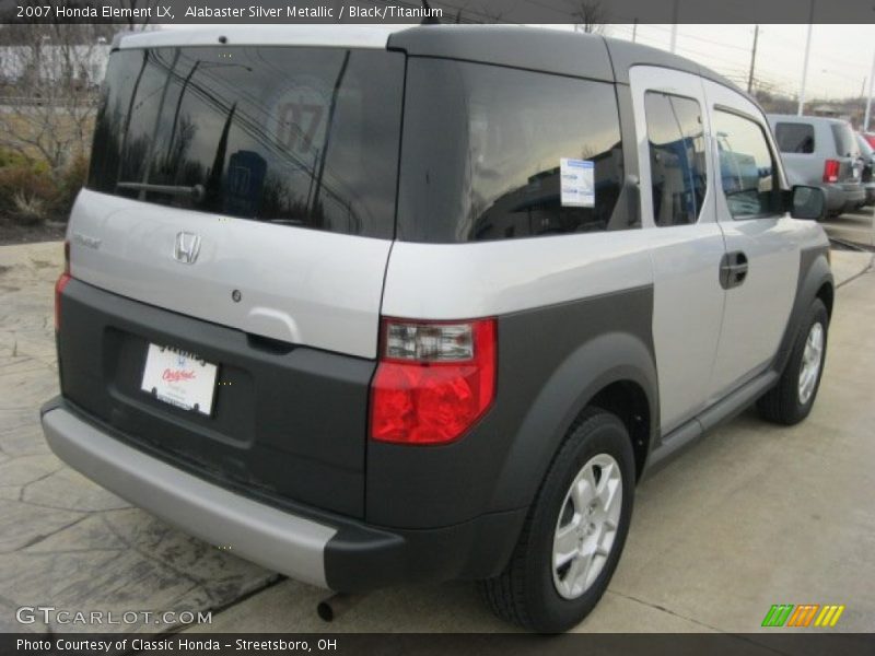 Alabaster Silver Metallic / Black/Titanium 2007 Honda Element LX