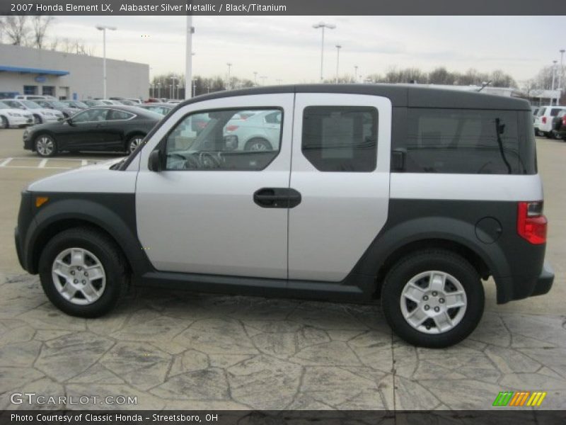 Alabaster Silver Metallic / Black/Titanium 2007 Honda Element LX