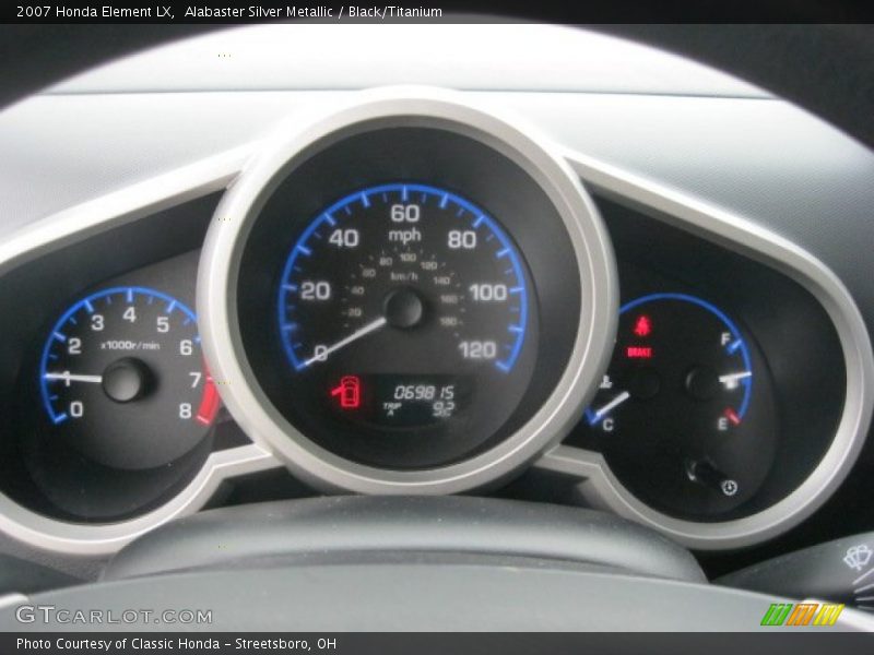Alabaster Silver Metallic / Black/Titanium 2007 Honda Element LX